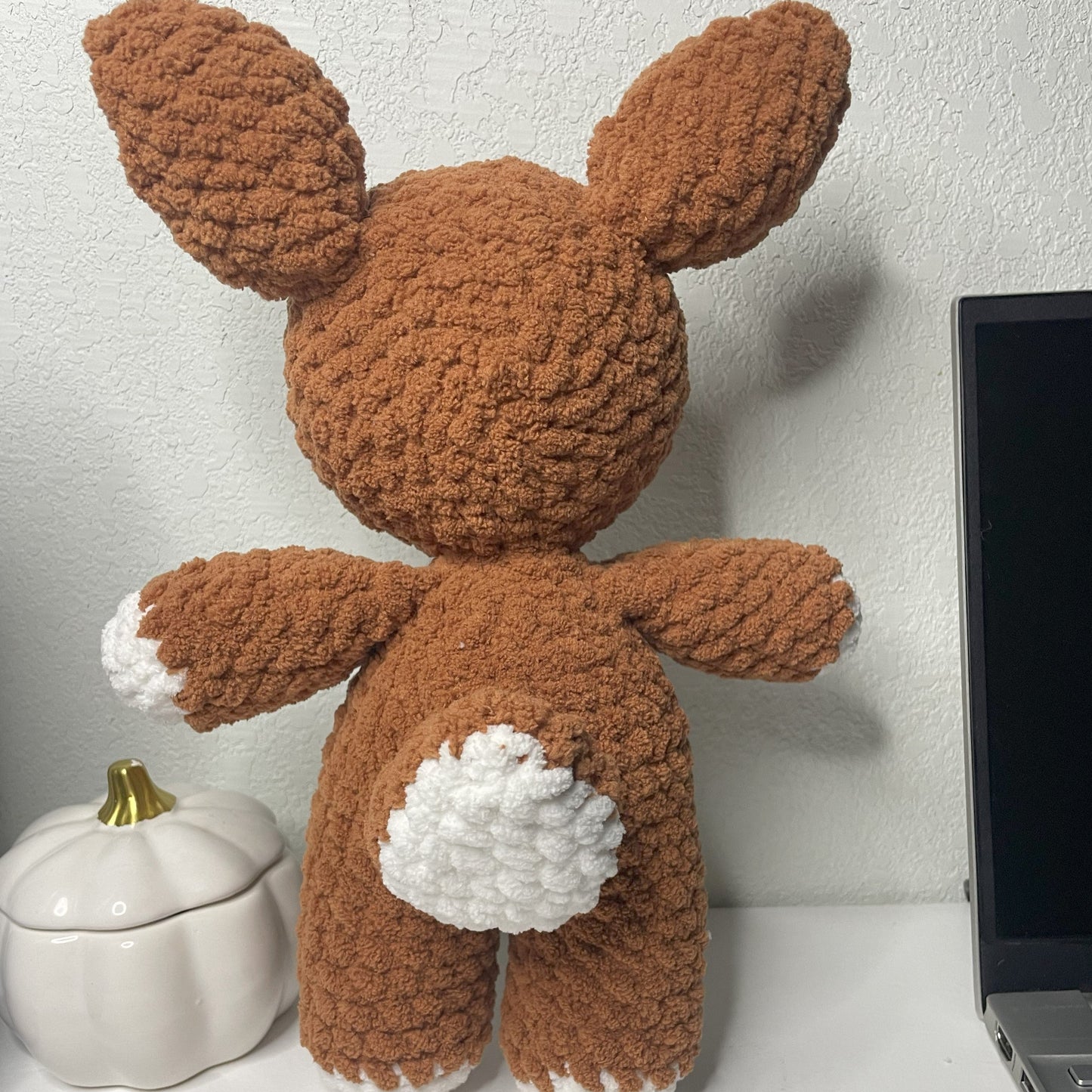 Crocheted Deer and Buck Plushie