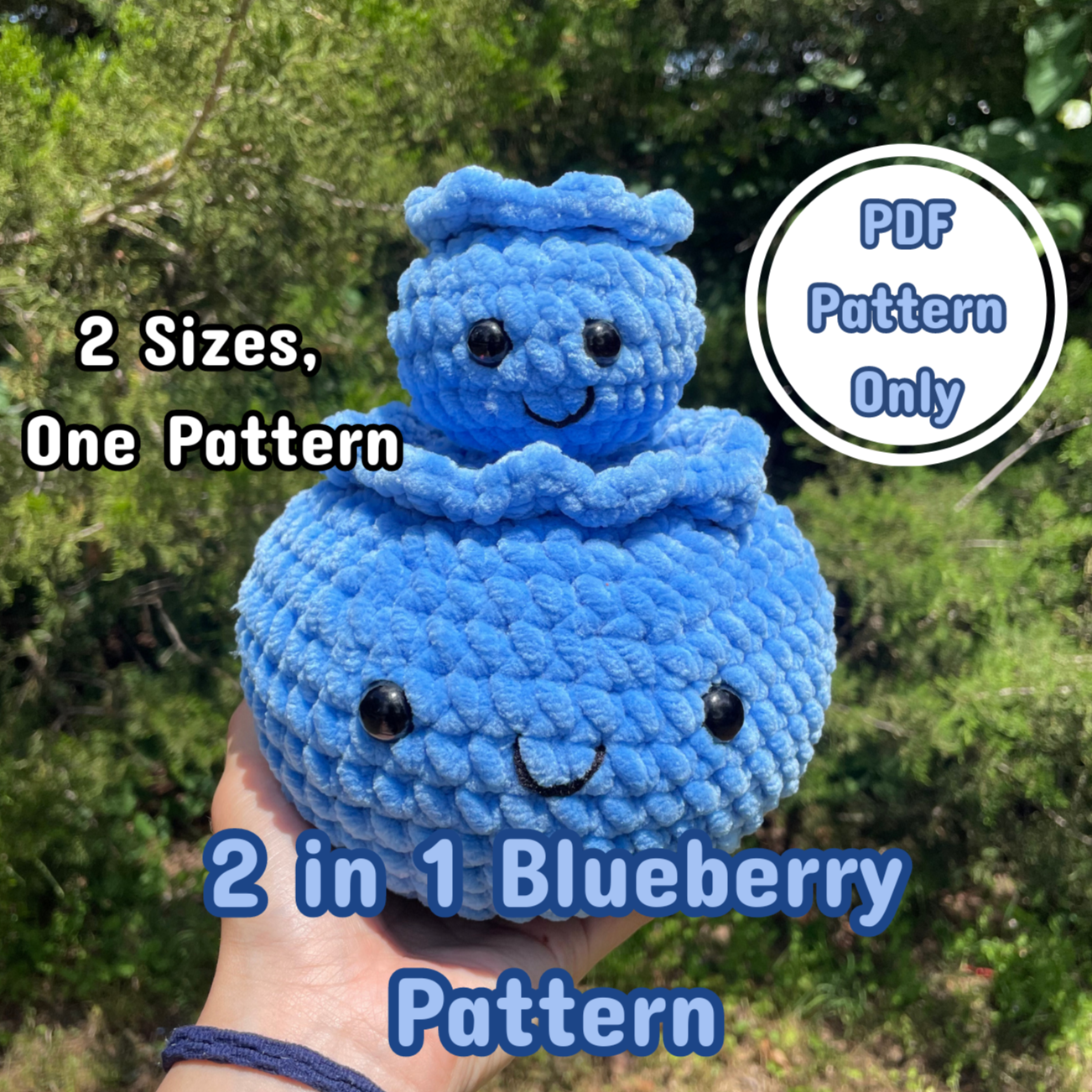 2 in 1 Crochet Blueberry Pattern