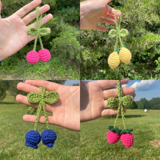 Fruit Keychain | Bag Tag | Car Hanger Accessory